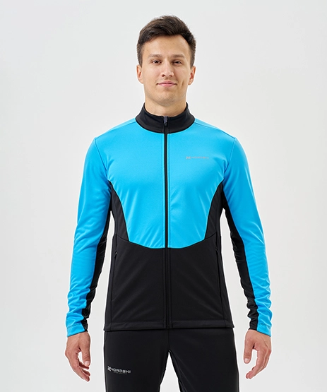 Тренировочная куртка Nordski Advance Light Blue/Black