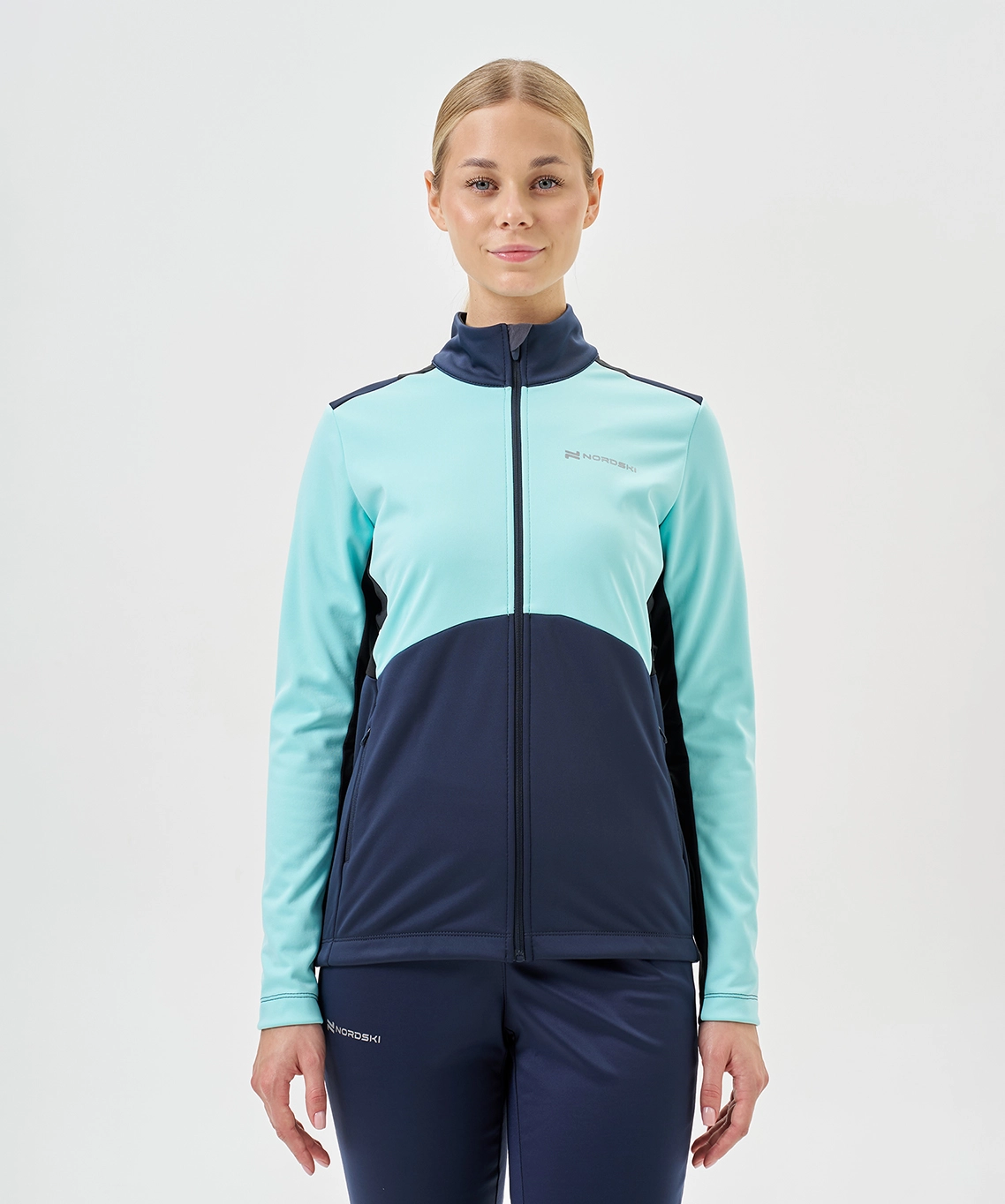 Тренировочная куртка Nordski Advance White/Orchid/Black W