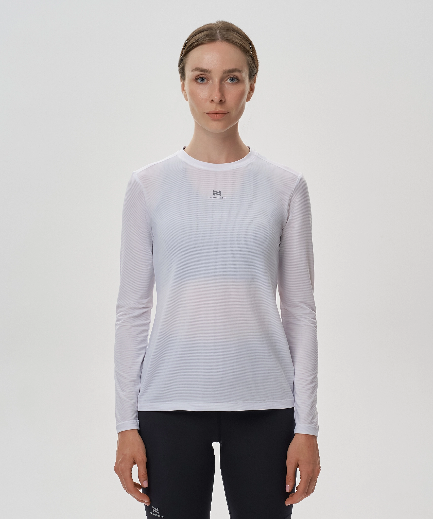 Футболка Nordski Run 2.0 White W с длинным рукавом