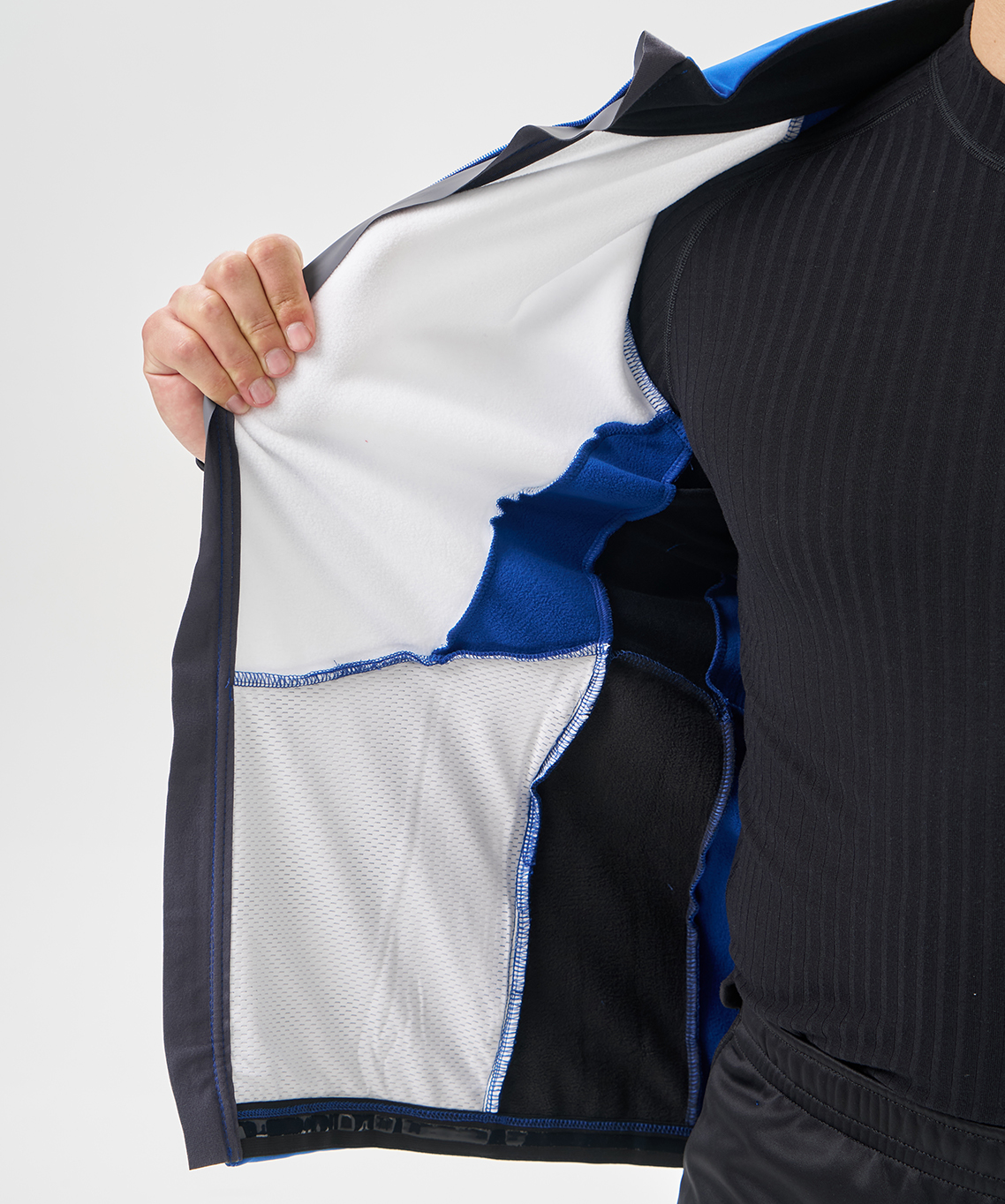 Тренировочная куртка Nordski Advance White/True Blue/Black