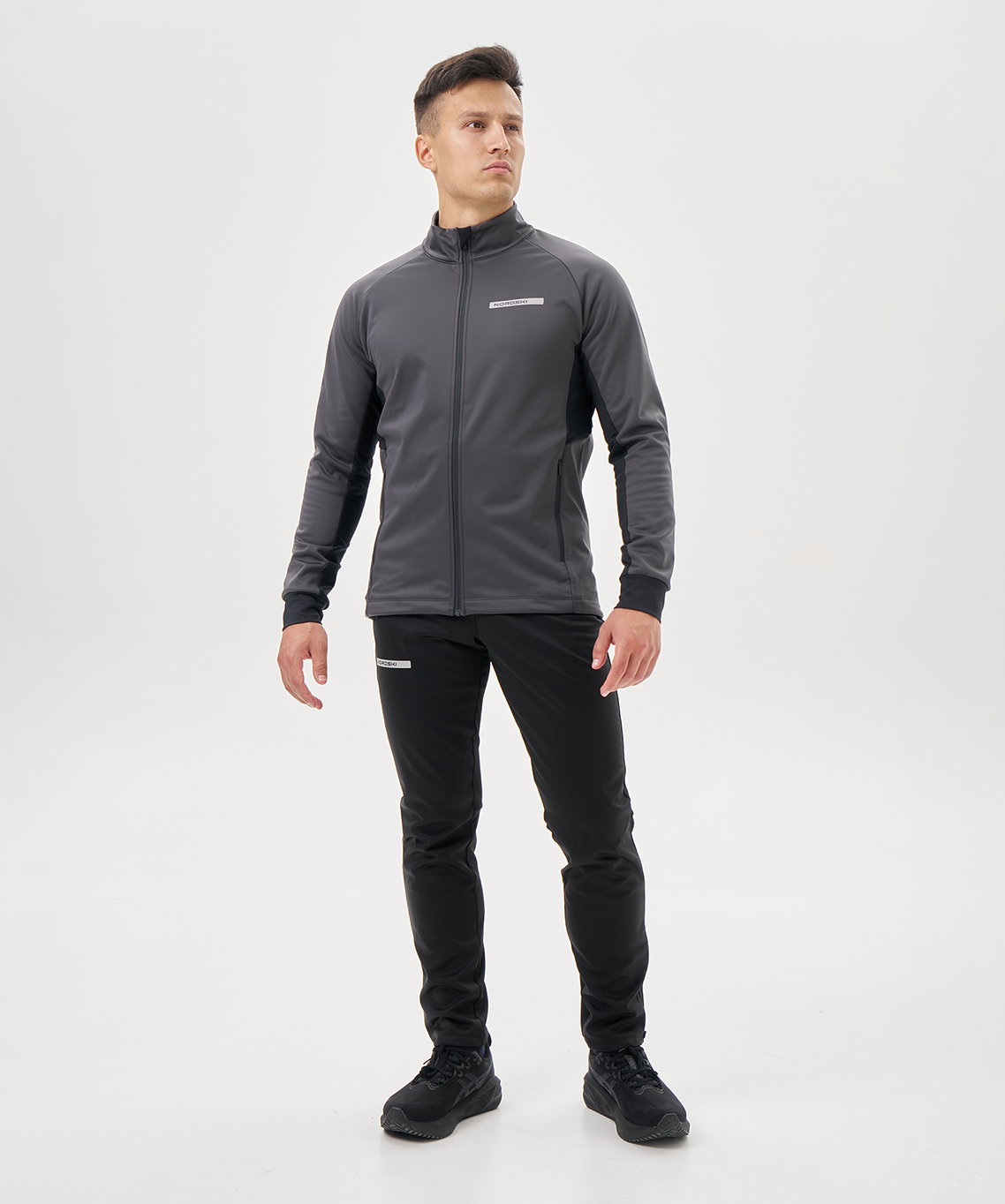 Тренировочная куртка Nordski Core Graphite/Black