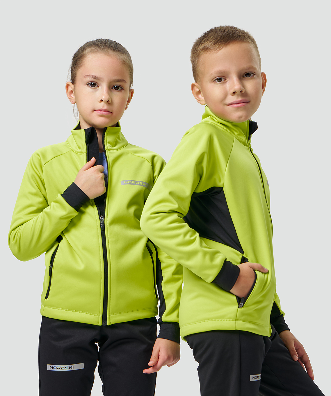 Тренировочная куртка Nordski Jr. Core Lime/Black