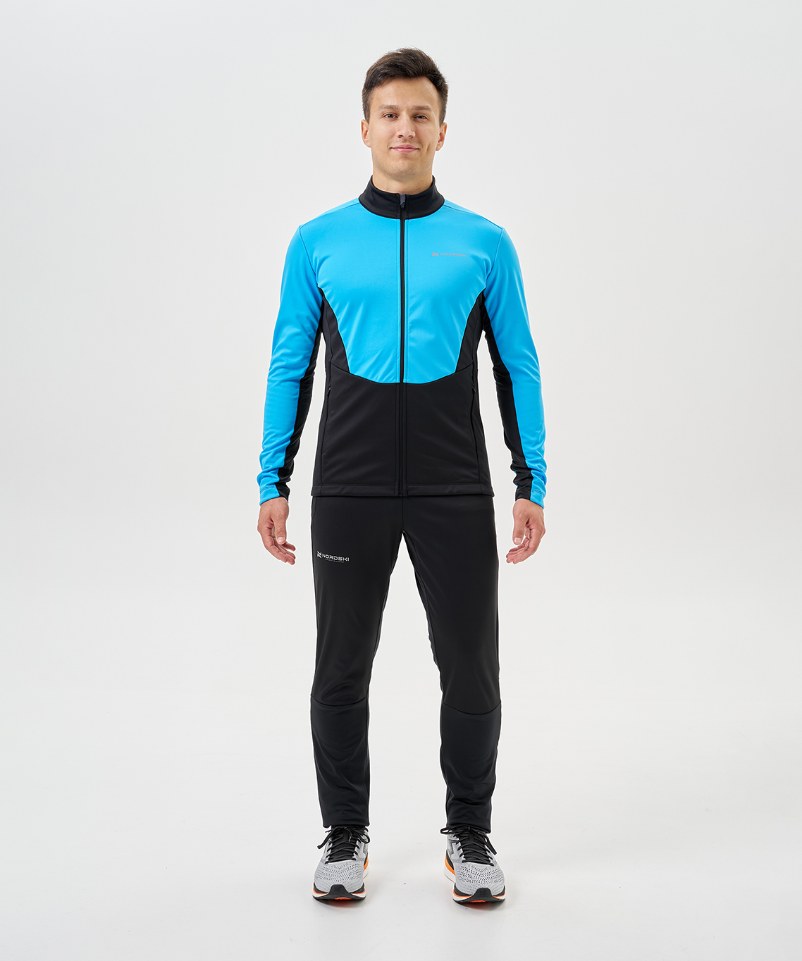 Тренировочная куртка Nordski Advance Light Blue/Black