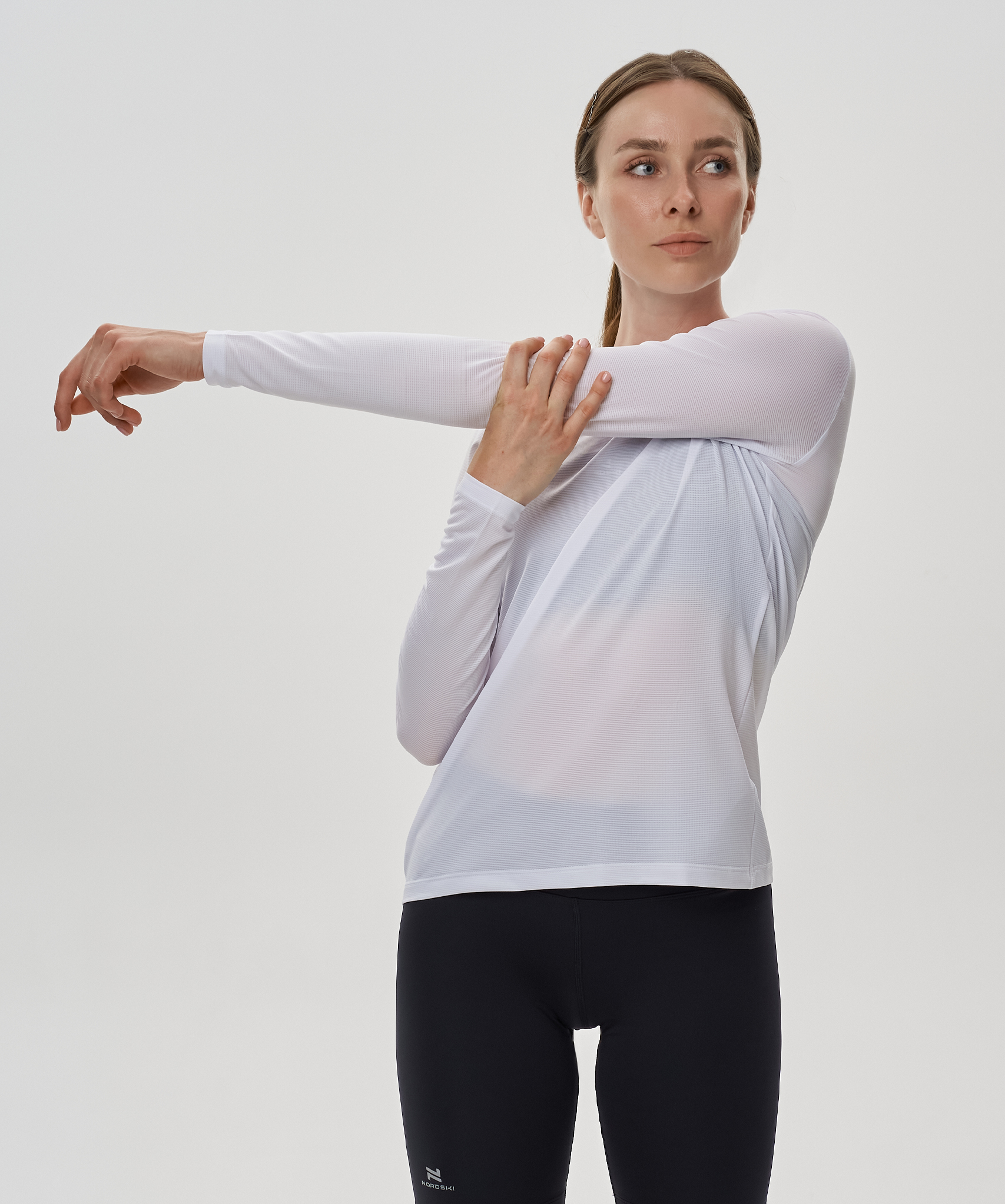 Футболка Nordski Run 2.0 White W с длинным рукавом
