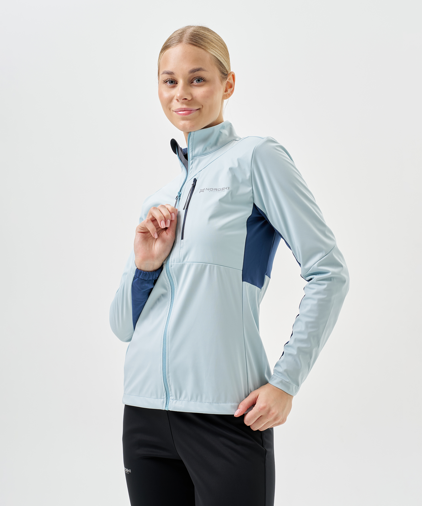 Тренировочная куртка Nordski PRO TOUR Aqua/Deep W