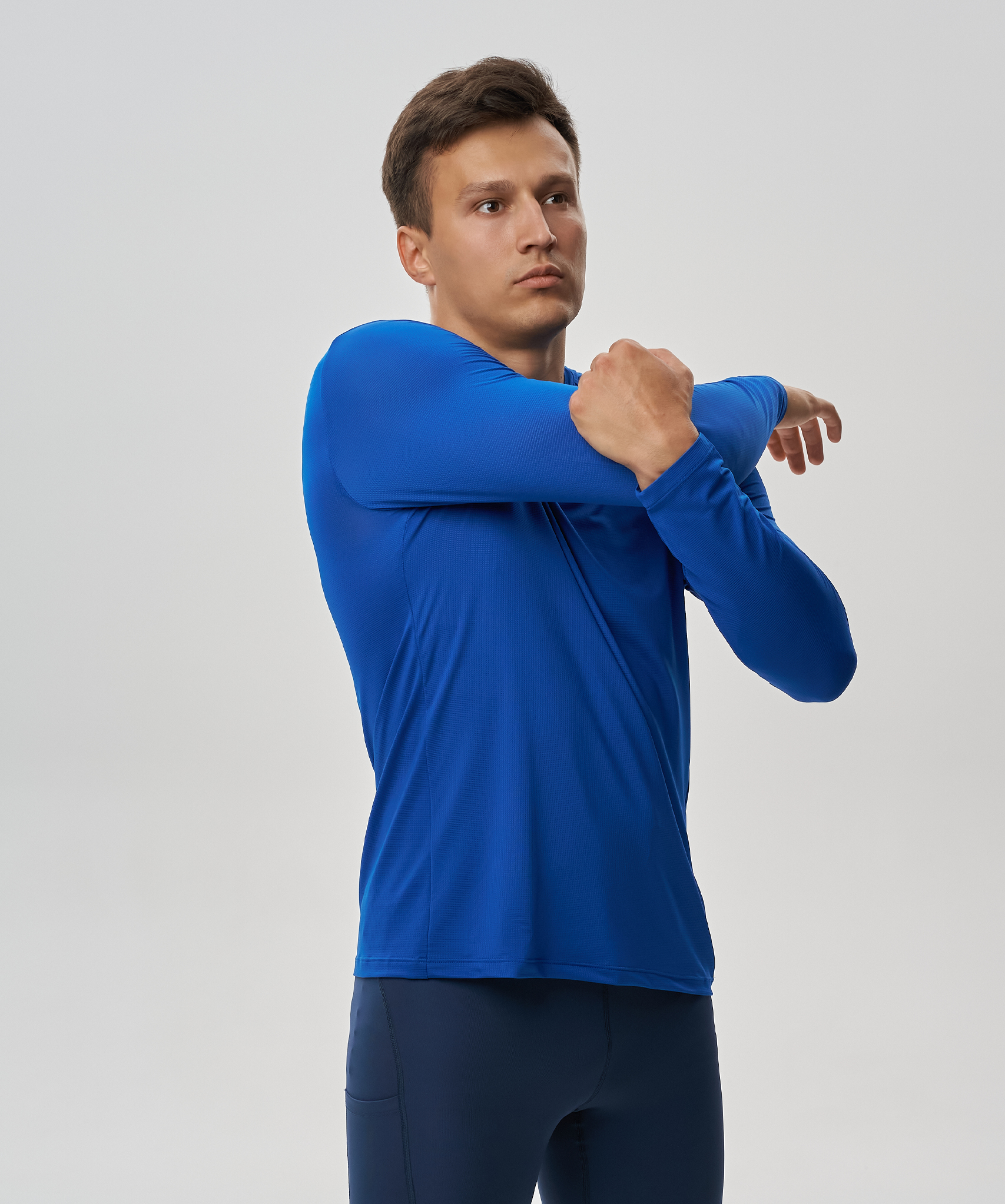 Футболка Nordski Run 2.0 Aster Blue с длинным рукавом